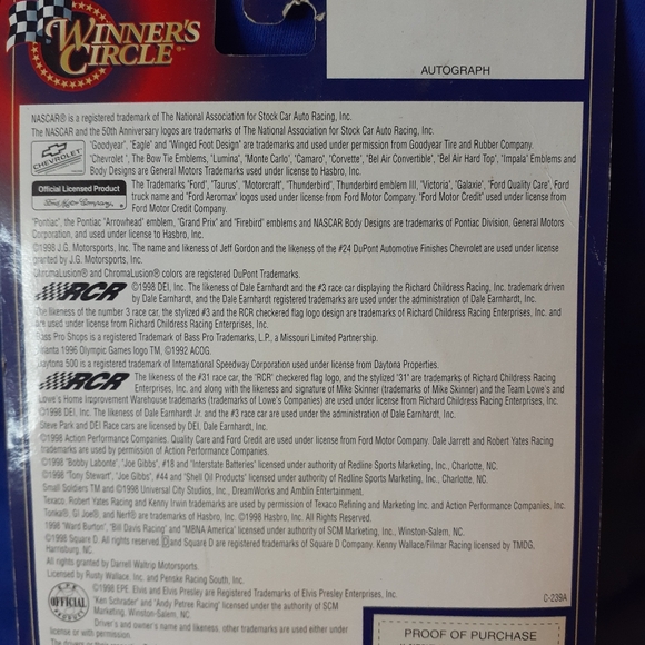 #1 Dale Earnhardt Jr CocaCola Chevy Monte Winners Circle 1998 12.50 🇨🇦Ship - Picture 4 of 16